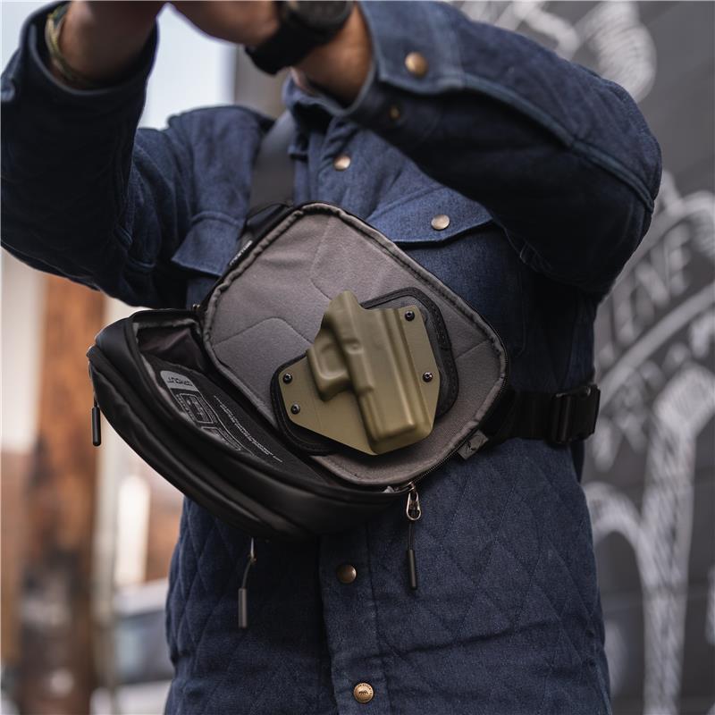 Cross-Body Carry Bag + Hook & Loop Holster Bundle